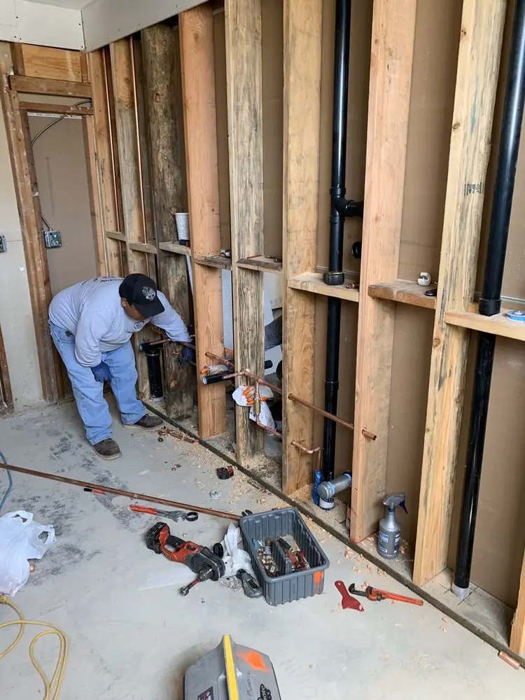 Commercial rough-in plumbing for Gas Line Repair in Centerport